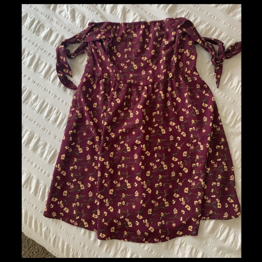 Xhiliration off the shoulder bow tie dress | XL